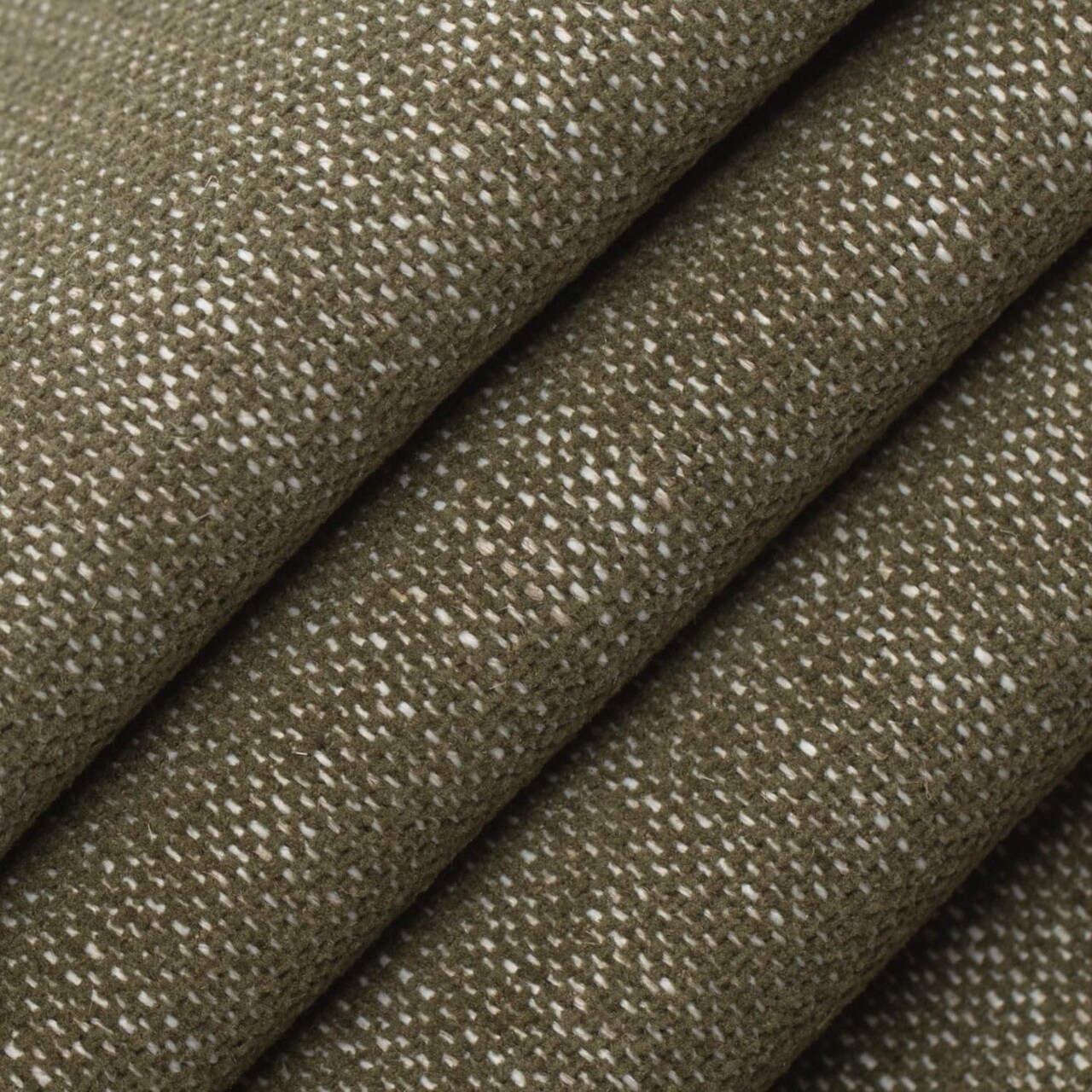 Green Performance Grade Plain Solid Tweed Textures Upholstery Fabric by The Yard - SKU: Matilda Fern